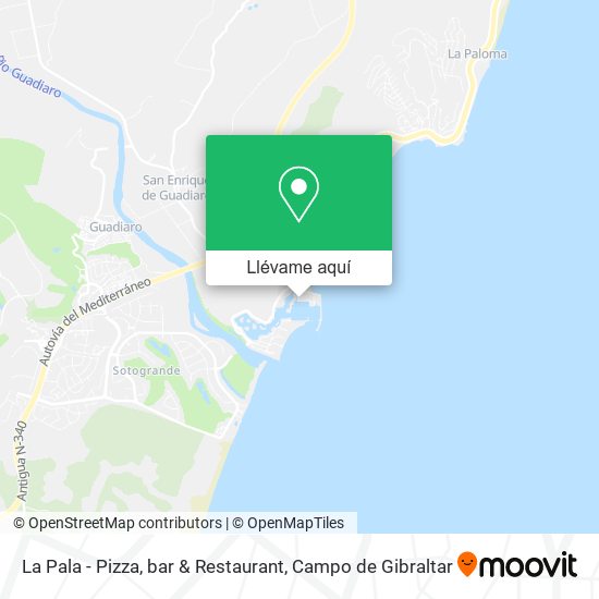 Mapa La Pala - Pizza, bar & Restaurant