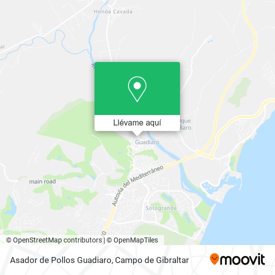Mapa Asador de Pollos Guadiaro