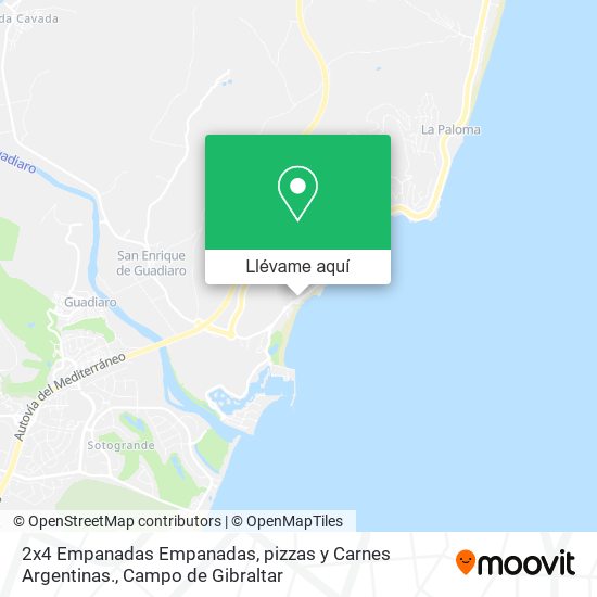 Mapa 2x4 Empanadas Empanadas, pizzas y Carnes Argentinas.