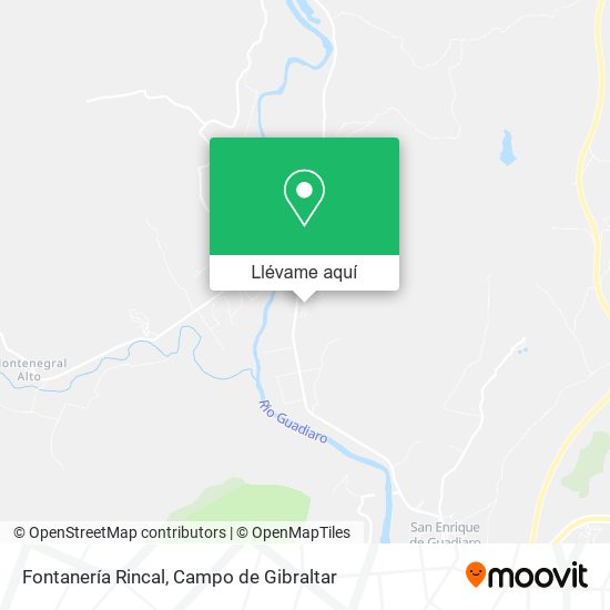 Mapa Fontanería Rincal