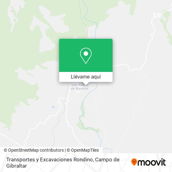 Mapa Transportes y Excavaciones Rondino