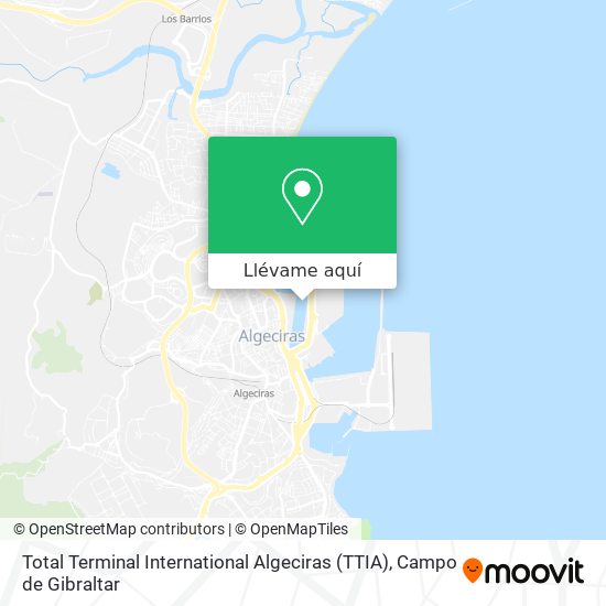 Mapa Total Terminal International Algeciras (TTIA)