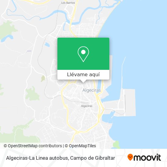 Mapa Algeciras-La Linea autobus