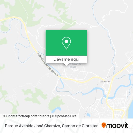 Mapa Parque Avenida José Chamizo