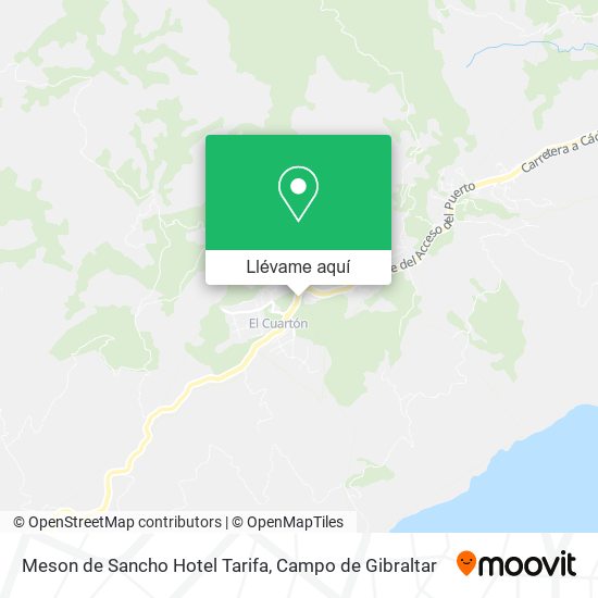 Mapa Meson de Sancho Hotel Tarifa