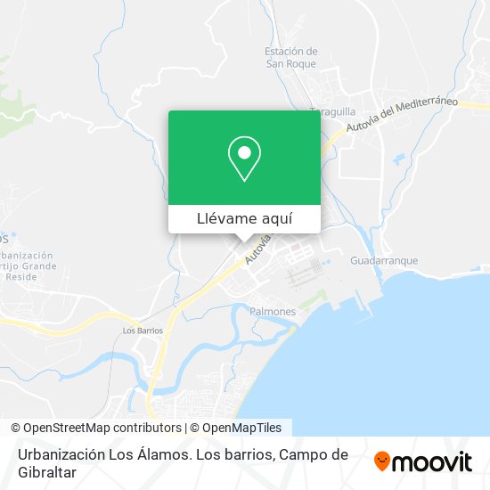 Mapa Urbanización Los Álamos. Los barrios