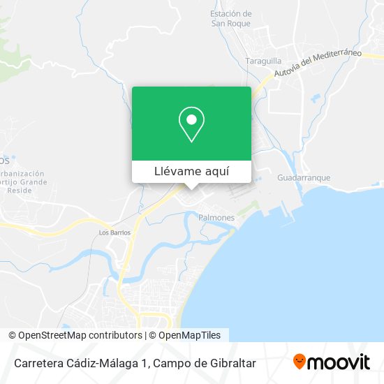Mapa Carretera Cádiz-Málaga 1