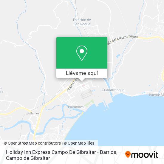 Mapa Holiday Inn Express Campo De Gibraltar - Barrios