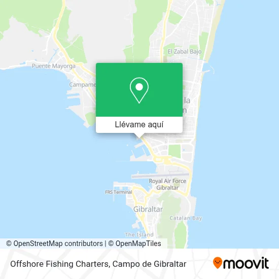 Mapa Offshore Fishing Charters