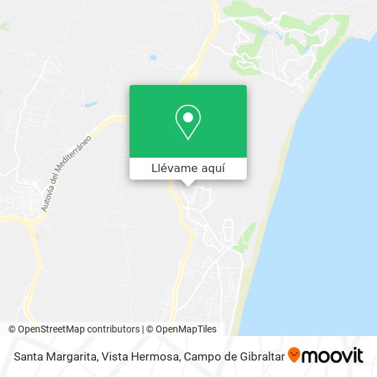 Mapa Santa Margarita, Vista Hermosa