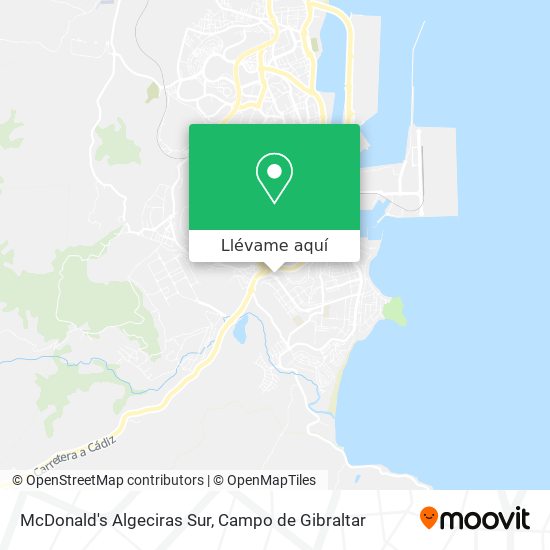 Mapa McDonald's Algeciras Sur