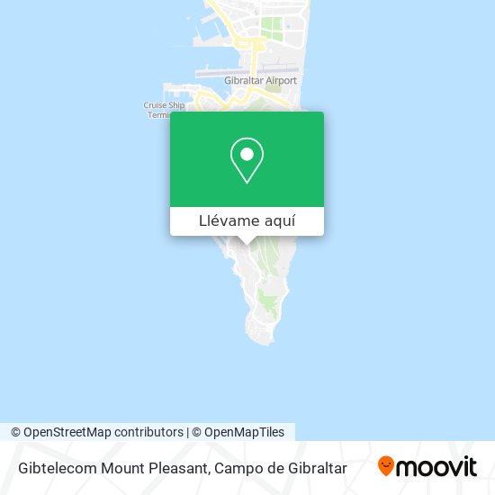 Mapa Gibtelecom Mount Pleasant
