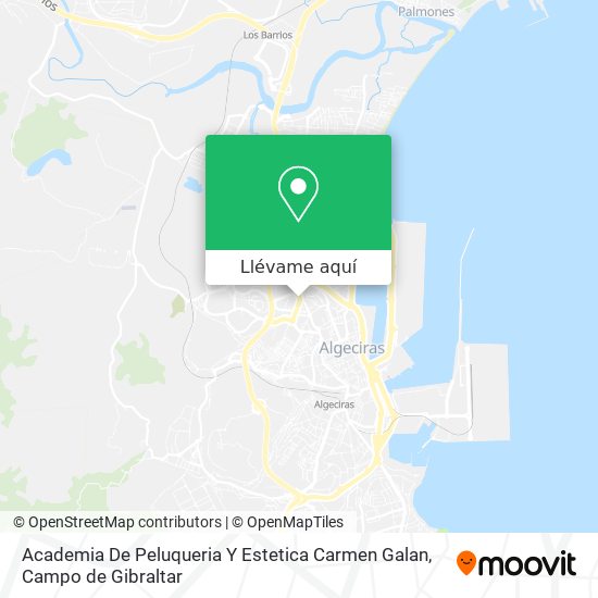 Mapa Academia De Peluqueria Y Estetica Carmen Galan