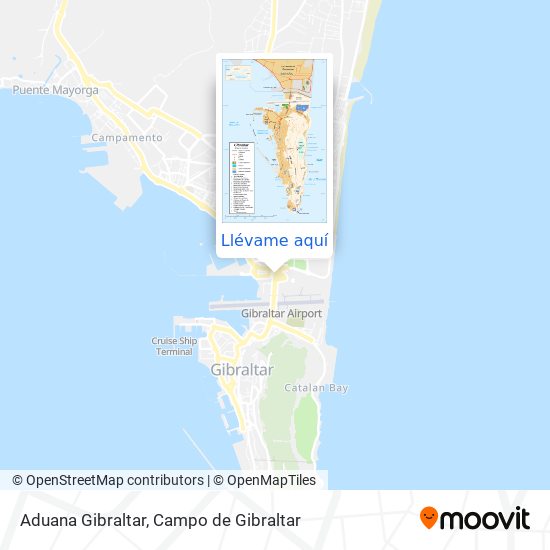 Mapa Aduana Gibraltar