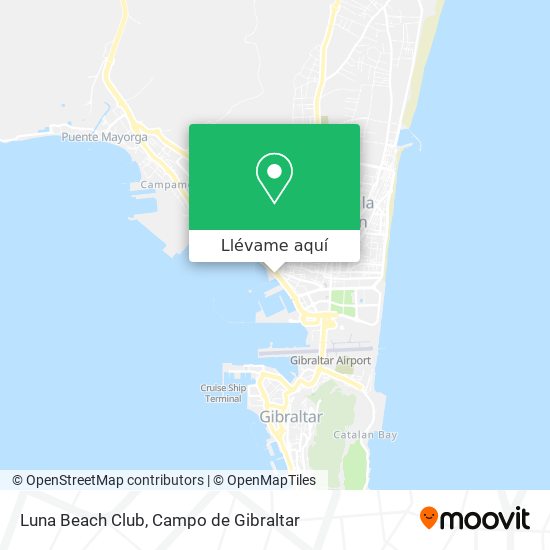 Mapa Luna Beach Club