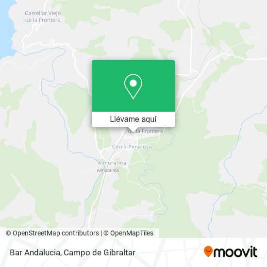 Mapa Bar Andalucia