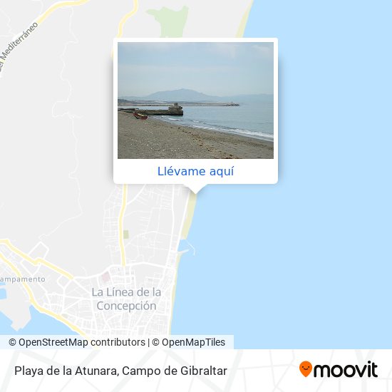 Mapa Playa de la Atunara