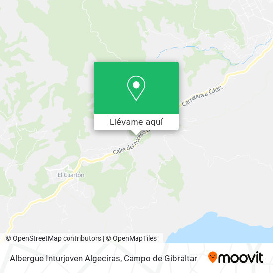 Mapa Albergue Inturjoven Algeciras