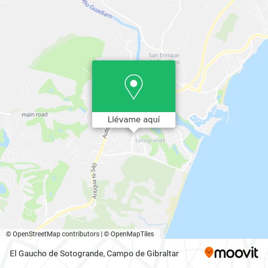 Mapa El Gaucho de Sotogrande