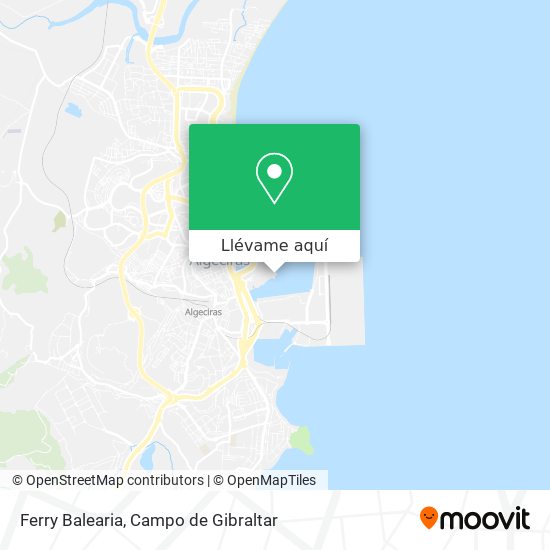 Mapa Ferry Balearia