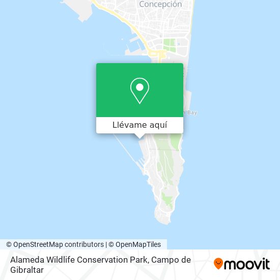 Mapa Alameda Wildlife Conservation Park