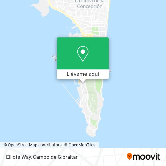 Mapa Elliots Way
