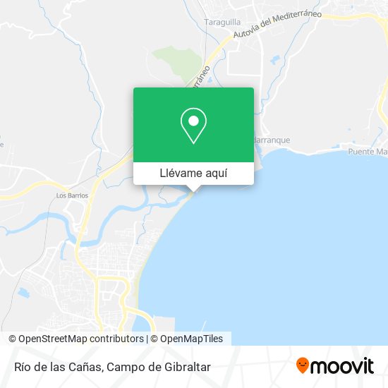 Mapa Río de las Cañas