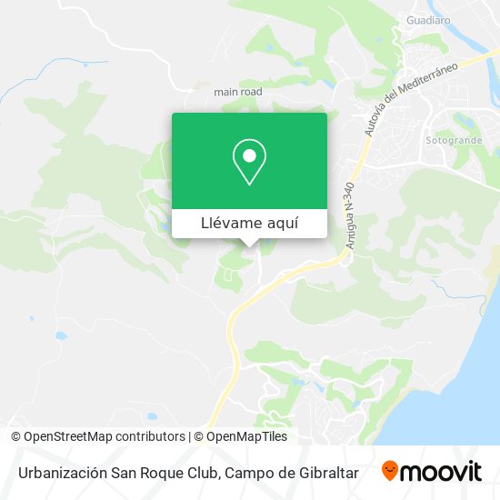 Mapa Urbanización San Roque Club