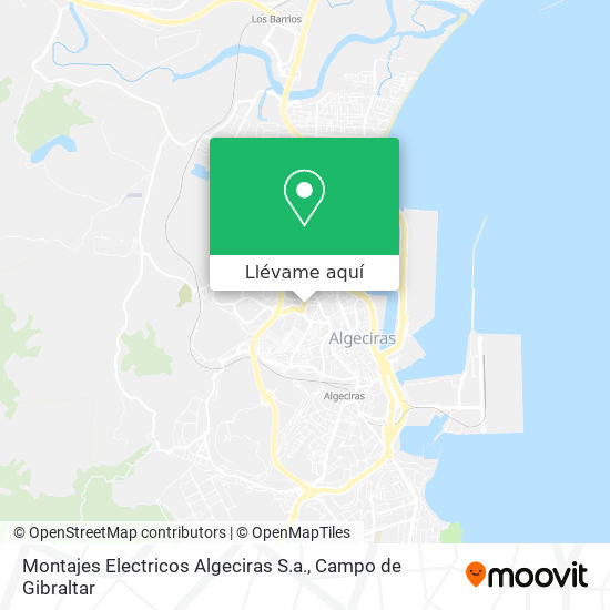 Mapa Montajes Electricos Algeciras S.a.