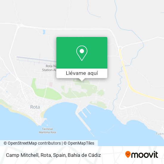 Mapa Camp Mitchell, Rota, Spain
