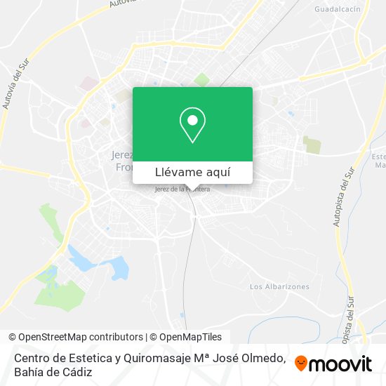 Mapa Centro de Estetica y Quiromasaje Mª José Olmedo