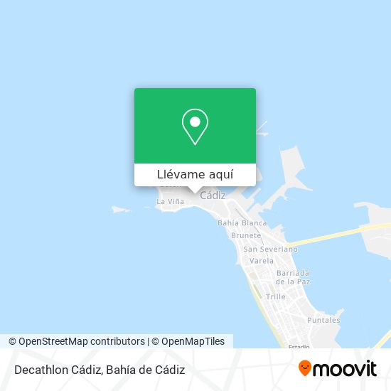 Mapa Decathlon Cádiz