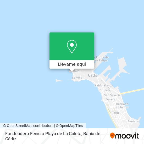 Mapa Fondeadero Fenicio Playa de La Caleta