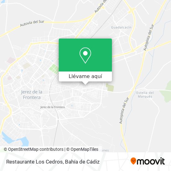 Mapa Restaurante Los Cedros