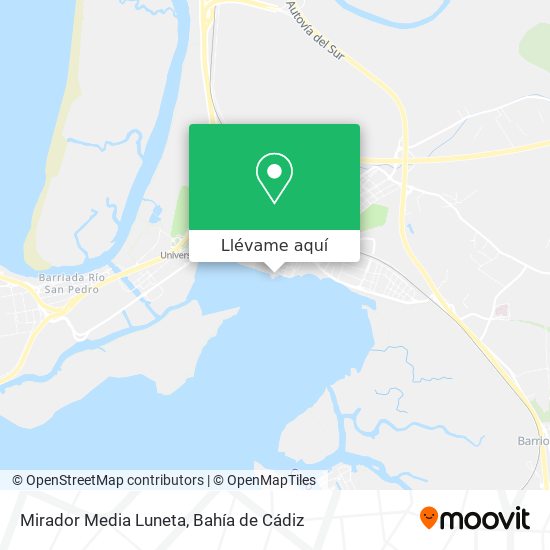 Mapa Mirador Media Luneta