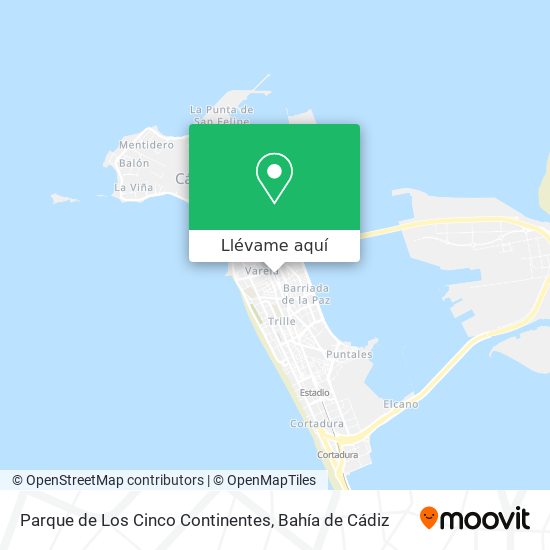 Mapa Parque de Los Cinco Continentes