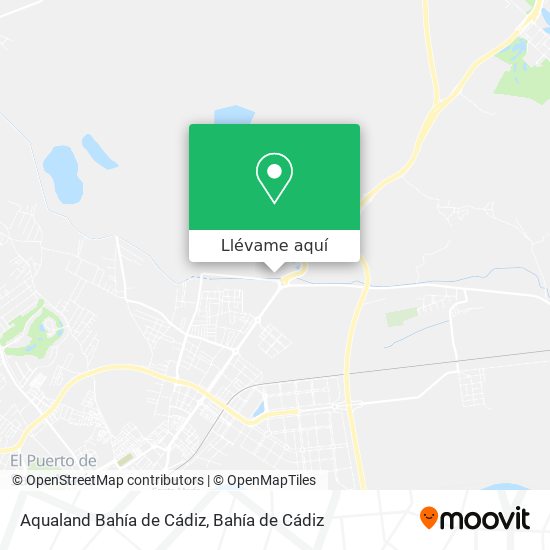 Mapa Aqualand Bahía de Cádiz