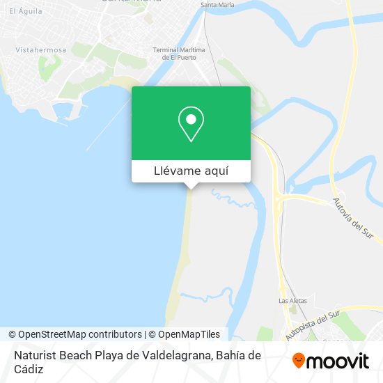 Mapa Naturist Beach Playa de Valdelagrana