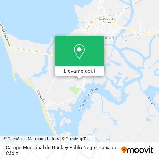 Mapa Campo Municipal de Hockey Pablo Negre