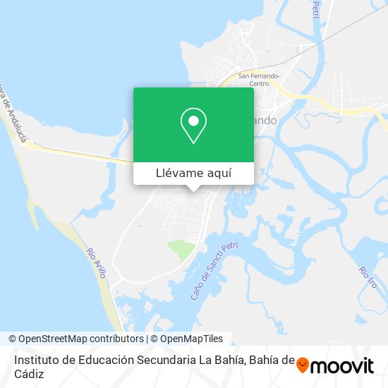 Mapa Instituto de Educación Secundaria La Bahía