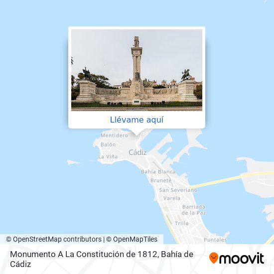 Mapa Monumento A La Constitución de 1812