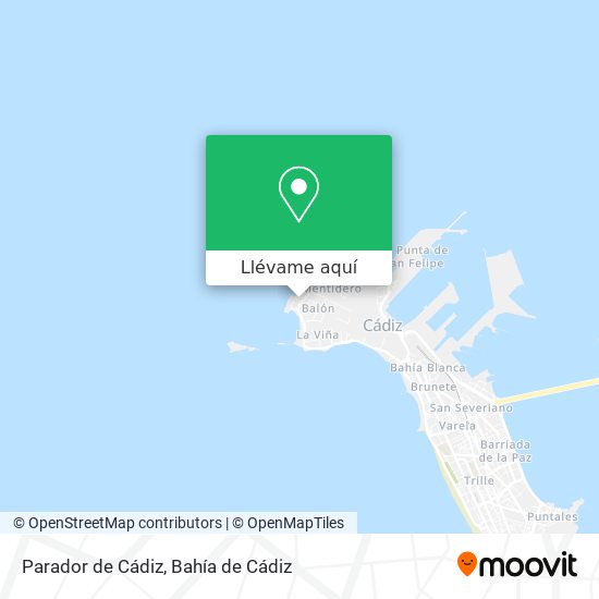 Mapa Parador de Cádiz