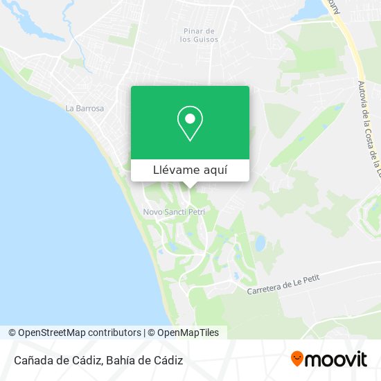 Mapa Cañada de Cádiz