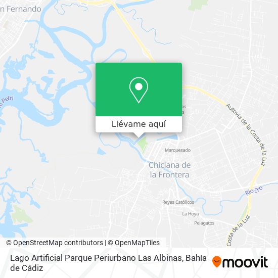 Mapa Lago Artificial Parque Periurbano Las Albinas