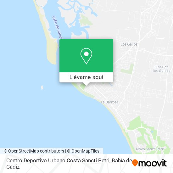Mapa Centro Deportivo Urbano Costa Sancti Petri