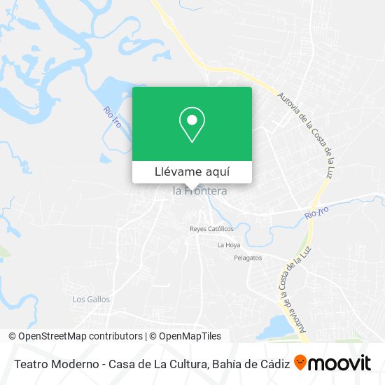 Mapa Teatro Moderno - Casa de La Cultura