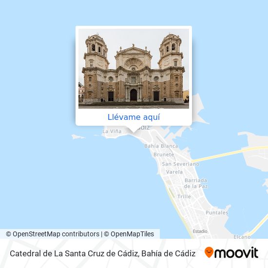 Mapa Catedral de La Santa Cruz de Cádiz