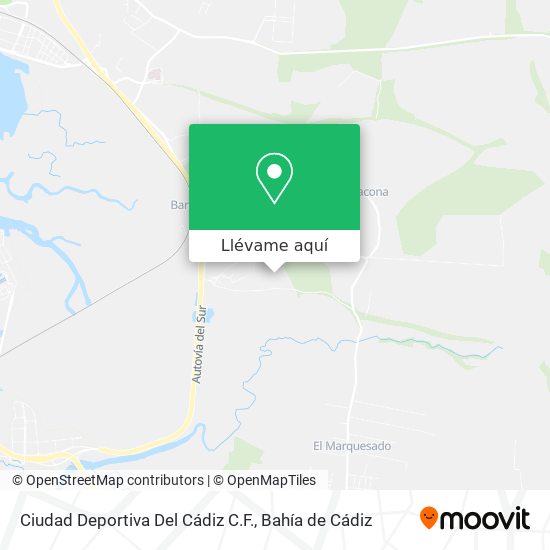 Mapa Ciudad Deportiva Del Cádiz C.F.