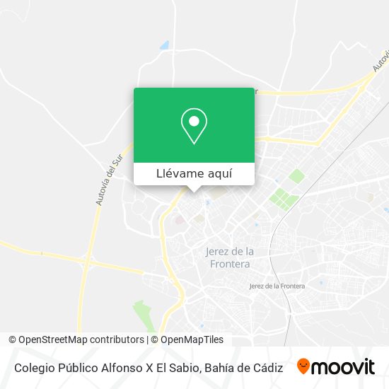 Mapa Colegio Público Alfonso X El Sabio