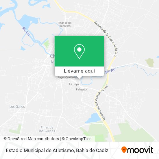 Mapa Estadio Municipal de Atletismo